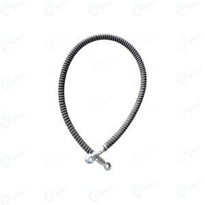 17 x 19 Number Double Banjo Hose Fuel Pipe Assembly, 37" Inch Length, Spring Protector Type